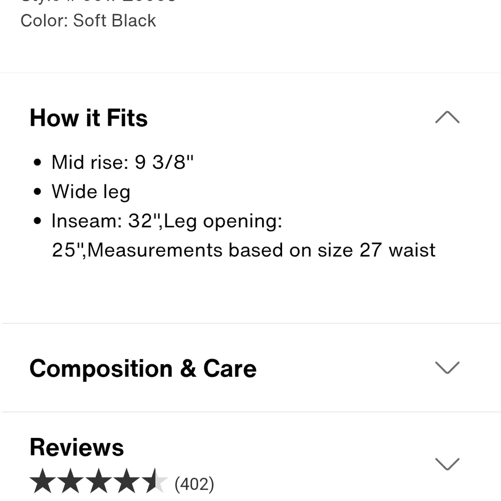 Black Flare Wide Leg Levi's Jeans